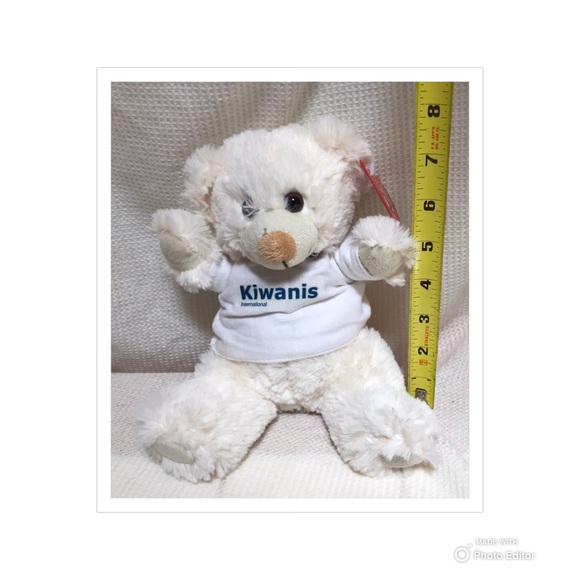KIWANIS CLUB COLLECTIBLE PLUSH TEDDY BEAR STUFFED - Picture 9 of 9